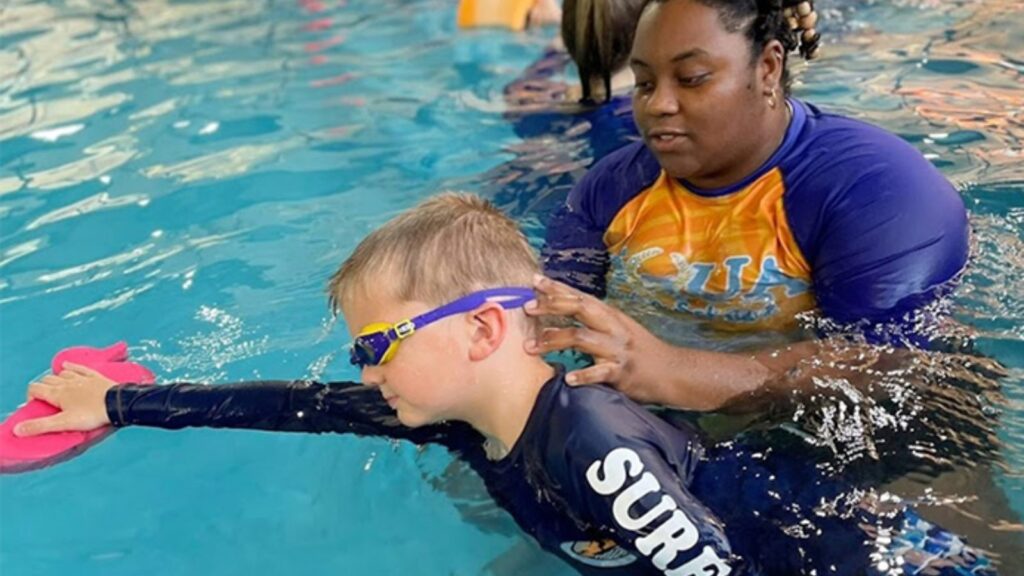 Dolphin swim lessons